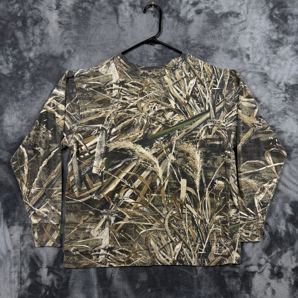 Game Winner Long Sleeve Shirt Mens Small Camo Realtree Max-5 Hunting Top